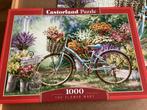 Castorland puzzel 1000 The Flowe Mart, Ophalen of Verzenden, 500 t/m 1500 stukjes, Zo goed als nieuw, Legpuzzel