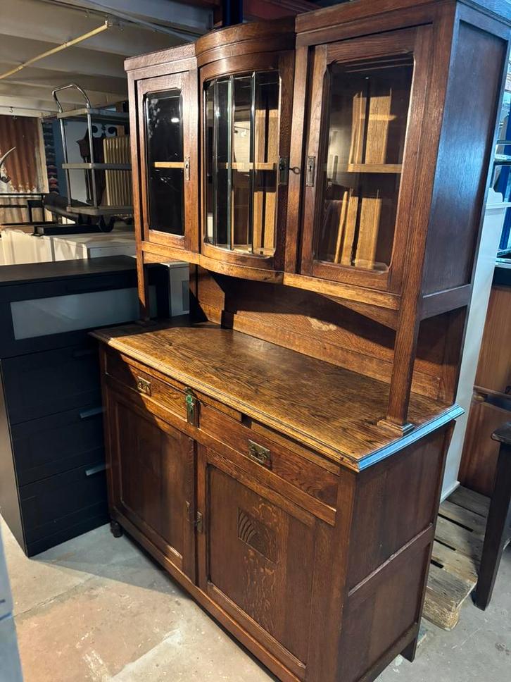 Antiek buffetkast - 140x55x205H, Huis en Inrichting, Kasten | Buffetkasten, Zo goed als nieuw, 200 cm of meer, 25 tot 50 cm, Ophalen of Verzenden