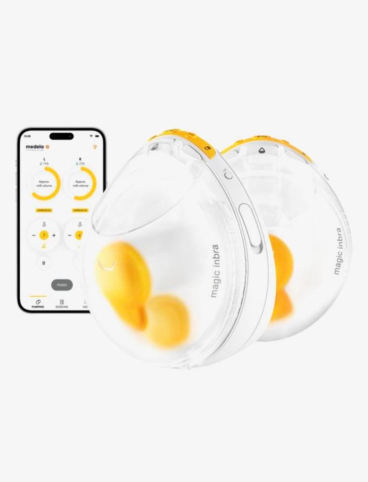Medela magic inbra, draadloze dubbele elektrische borstkolf, Kinderen en Baby's, Babykleding | Overige, Zo goed als nieuw, Jongetje of Meisje