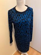 Z.g.a.n/lange gebreide jurk/Geisha/L/40/blauw-zwart, Maat 38/40 (M), Blauw, Ophalen of Verzenden, Zo goed als nieuw