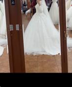 Bruidsjurk + sluier + boeket, Kleding | Dames, Trouwkleding en Trouwaccessoires, Ophalen, Zo goed als nieuw, Wit, Trouwjurk