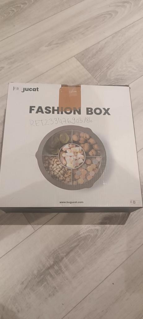 Bugucat Fashion Box – snackschaal met vakken – 28 cm – ni, Hobby en Vrije tijd, Overige Hobby en Vrije tijd, Nieuw, Ophalen of Verzenden