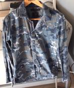 Calvin Klein herenblouse, mt S, ZGAN, blauwe legerprint, Calvin Klein, Blauw, Halswijdte 38 (S) of kleiner, Ophalen of Verzenden