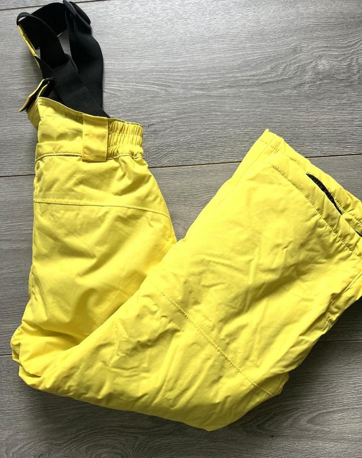 Bloem (gele skibroek) 116, Kinderen en Baby's, Kinderkleding | Maat 116, Zo goed als nieuw, Meisje, Broek, Verzenden