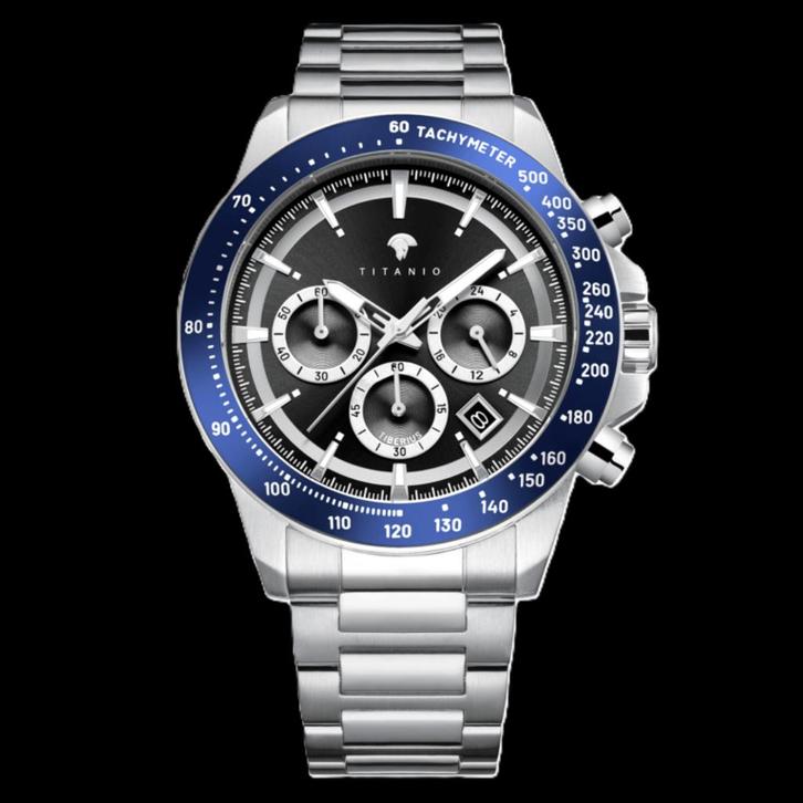 Heren Horloge Titanio Tiberius 24S, Sieraden, Tassen en Uiterlijk, Horloges | Heren, Nieuw, Polshorloge, Overige merken, Staal