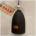 Vintage Lux hanglamp met elegant houten knopje, Gebruikt, Lux, Vintage, Ophalen of Verzenden