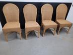 Loom stoelen, riet kleur Lusty's Lloyd 4 stoelen, Huis en Inrichting, Gebruikt, Ophalen