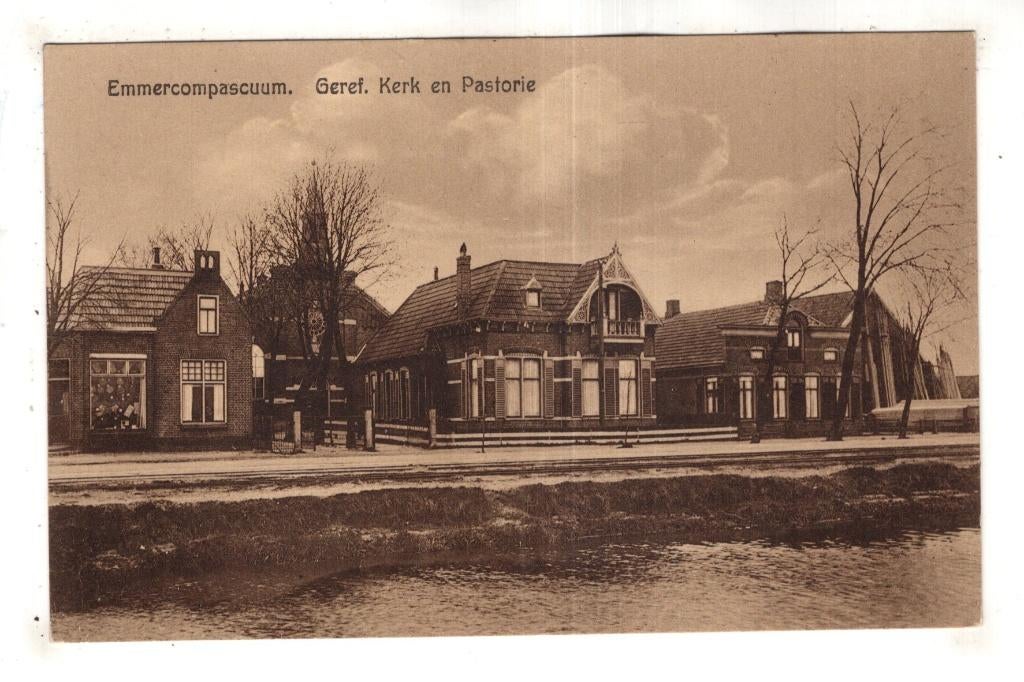 Emmercompascuum  Emmen  Geref, Pastorie kerk, Verzenden, Voor 1920, Ongelopen, Drenthe