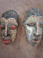 Oosterse Maskers Set van 2 - Handbeschilderd, Ophalen of Verzenden