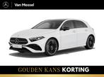 Mercedes-Benz A-klasse 180 Star Edition AMG Line / Stoelverw, Auto's, 12 maanden, Stof, Wit, Bedrijf