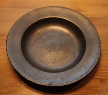 Antieke tinnen kom/schotel 11,5cm beschikbaar voor biedingen