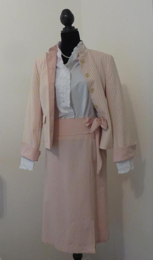 THE BARN I Elegante Set (Jasje & Rok) I Maat 42 I Roze, Kleding | Dames, Jasjes, Kostuums en Pakken, Zo goed als nieuw, Kostuum of Pak
