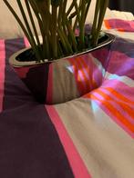 Kunst Tulpen in Zilverkleurige Vaas, Huis en Inrichting, Ophalen of Verzenden, Nieuw, Binnen