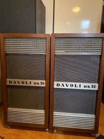 2 vintage luidsprekers (Davoli DK 90), Gebruikt, 60 tot 120 watt, Front, Rear of Stereo speakers, Ophalen