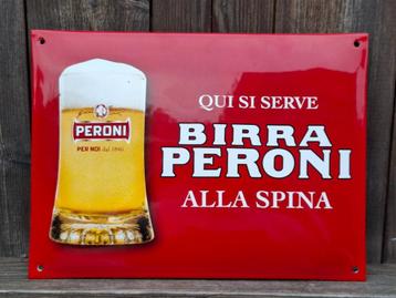 Zeldzaam emaillebord Birra Peroni beschikbaar voor biedingen
