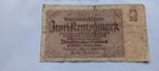 oud Zwei Rentenmark Duits bankbiljet voor WO2 1937, Ophalen of Verzenden, Duitsland