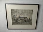 Arie Emens Groningen zeldzaam werk houtskooltekening, Antiek en Kunst, Ophalen of Verzenden