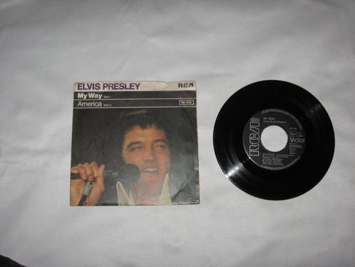 ELVIS SINGEL Duitse singel. 1977 A. My way B. America goee n, Cd's en Dvd's, Vinyl | Pop, Zo goed als nieuw, 1960 tot 1980, Overige formaten