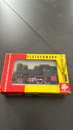 Fleischmann 4016 zwart stoomlokje izgst in ovp., Gebruikt, Fleischmann, Ophalen of Verzenden, Gelijkstroom