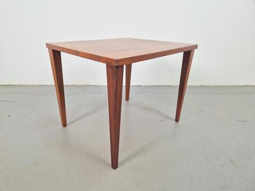 Vintage teak Bijzettafel HM Møbel Denmark 1960 Danish design, Huis en Inrichting, Tafels | Bijzettafels, Gebruikt, Rechthoekig