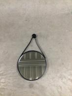 Ronde spiegel met zwarte rand, Huis en Inrichting, Woonaccessoires | Spiegels, Ophalen, Minder dan 50 cm, Rond, Zo goed als nieuw