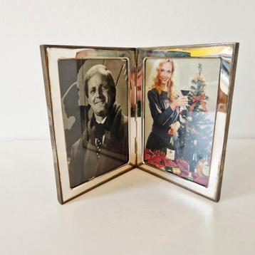 Verzilverde fotolijst dubbele staande foto lijst beschikbaar voor biedingen