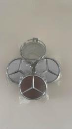 Mercedes naafdoppen 75mm grijs kleur originele maat, Ophalen of Verzenden, Nieuw