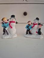 Sneeuwpop en kinderen kerstdorp, Diversen, Kerst, Ophalen of Verzenden