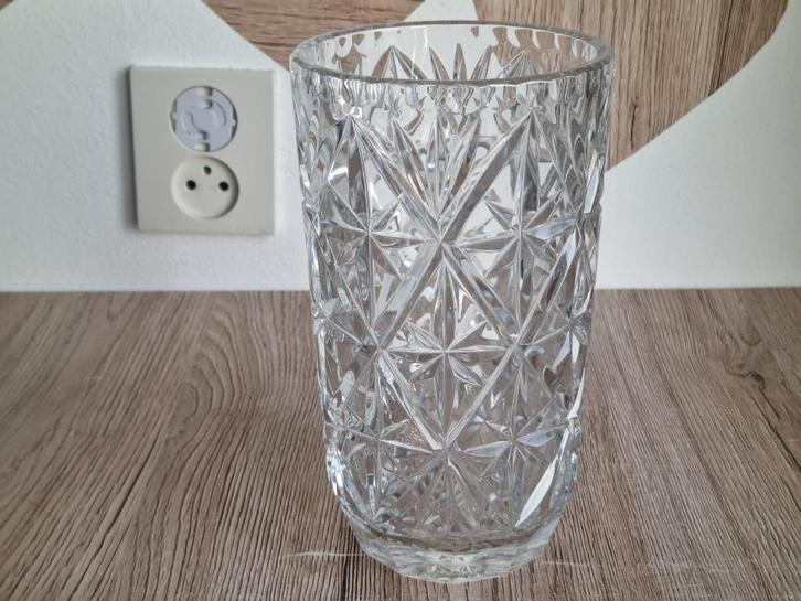 Prachtige Vintage Sudety Vaas Irena Snowflake Lood Kristal, Antiek en Kunst, Antiek | Glas en Kristal, Verzenden