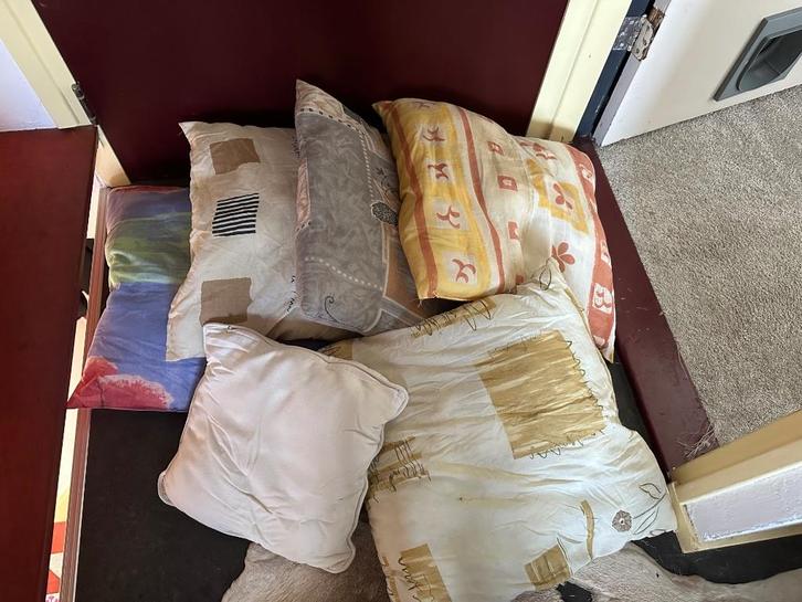 Diverse kleuren sier kussens, Huis en Inrichting, Woonaccessoires | Kussens, Zo goed als nieuw, Overige kleuren, Vierkant, Ophalen of Verzenden