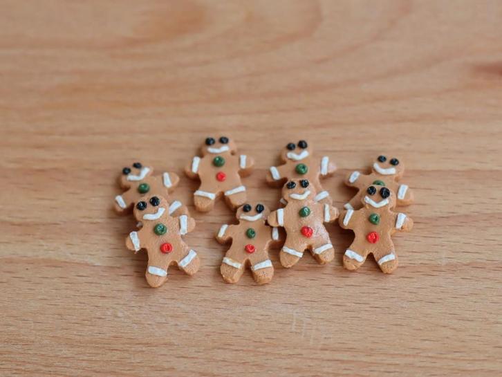 Lieve gingerbread/ peperkoek mannetjes., Verzamelen, Poppenhuizen en Toebehoren, Nieuw, Gebruiksvoorwerp, Ophalen of Verzenden