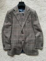 Suit Supply pak – wool cashmere, bruintinten ruit (maat 48), Kleding | Heren, Bruin, Maat 48/50 (M), Ophalen of Verzenden, Zo goed als nieuw