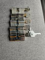 Diverse merken Cilindersloten 6cm + Sleutels, Ophalen of Verzenden, Gebruikt, Overige materialen, Slot