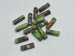 sea sediment cilinder kraal multi afm. ca 13x4mm per stuk, Ophalen of Verzenden, Nieuw, Kraal