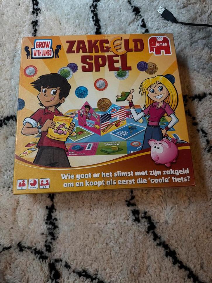 Zakgeld Spel - Jumbo, Hobby en Vrije tijd, Gezelschapsspellen | Bordspellen, Zo goed als nieuw, Drie of vier spelers, Ophalen