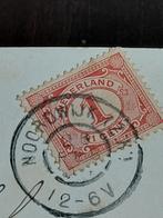 Plaatfout 51 PM 13  Ldr. 20 op  kaart Koningin Wilhelmina, Ophalen of Verzenden, T/m 1940, Gestempeld