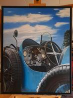 Bugatti Type 35 acryl schilderij 100x80 cm (Original), Ophalen