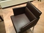 “ARCO CHOCOLADE BRUIN SOEPEL LEDER STOEL ZGAN, Huis en Inrichting, Stoelen, Ophalen of Verzenden