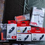 gloednieuwe inktpatronen Canon PIXMA 550 en 551, Computers en Software, Printerbenodigdheden, Ophalen, Nieuw, Cartridge, Canon Pixma