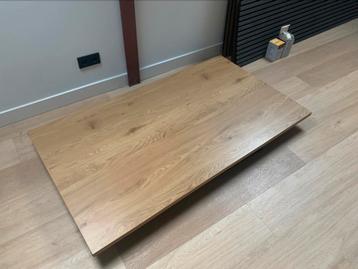 Tafel/bureau houtlook met stalenframe