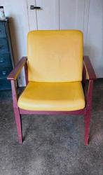 Originele vintage Brunner Stoel geel skai, Huis en Inrichting, Fauteuils, Ophalen, Zo goed als nieuw, 75 tot 100 cm, 50 tot 75 cm