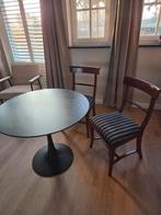 Mahonie tafel met 2 stoelen - Klassiek, Ophalen, Gebruikt, Klassiek, Minder dan 4 stoelen
