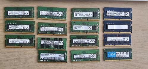 Diverse RAM geheugen SO-DIMM DDR4 8GB, Computers en Software, RAM geheugen, Gebruikt, Laptop, 8 GB, DDR4, Verzenden