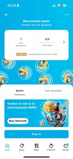 7 volle bioscoop boekjes AH spaaractie, Tickets en Kaartjes, Eén persoon