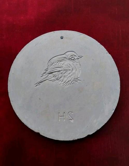 Penning - Gipsmodel Joop Hekman uit zijn Atelier., Postzegels en Munten, Penningen en Medailles, Overige materialen, Nederland
