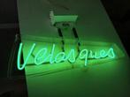 VELASQUES NEON GROEN☆Vintage sigarenmerk☆neon bord☆, Ophalen, Gebruikt, Licht, Kleur