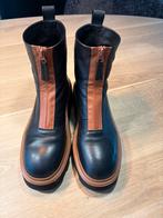 Nieuwe Elena Iachi boots / laarzen cognac - zwart mt 41, Kleding | Dames, Schoenen, Bruin, Lage of Enkellaarzen, Nieuw, Ophalen of Verzenden