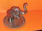 Silver plated. Olifant. Ringhouder. Uit Engeland. Gegraveerd, Antiek en Kunst, Ophalen of Verzenden