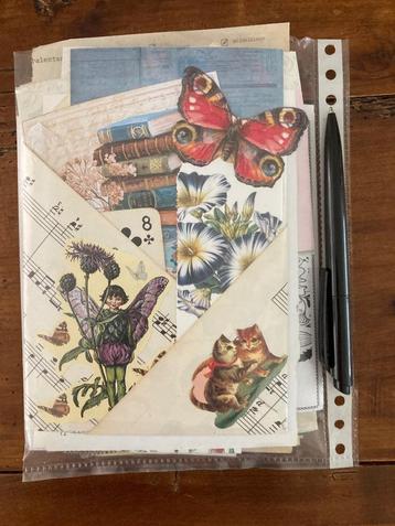 Papierpakket nostalgie snailmail journaling scrapbook  beschikbaar voor biedingen