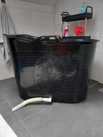 Bad bucket 1-persoons zwart, Huis en Inrichting, Badkamer | Badkamermeubels, 50 tot 100 cm, Minder dan 100 cm, Overige typen, Gebruikt